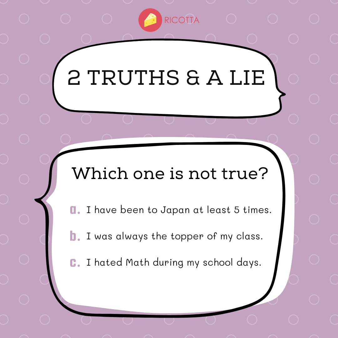 Two Truths And A Lie: How to Play & 120+ Best Lie Ideas in 2024